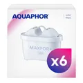 Produktbild: AQUAPHOR Filterkartusche MAXFOR+ Mg Pack 6 I Filtert Kalk & Chlor sowie Schwermetalle & andere Stoffe I 200l klares & leckeres Wasser I Mit AQUALEN Technologie I Für besseres Essen & Trinken