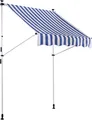 Produktbild: CLP Klemm-Markise Westerly,weiß/blau 350x120 cm