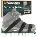 Produktbild: Hinrichs Nagelschuhe - 2x Nagelsohlen in 30x13,3cm & Spikes 25mm - Größenverstellbare Schuhe zur Rasenbelüftung - Estrichschuhe – Rasenlüfter Schuhe - Rasen lüften - Estrich Nagelschuhe