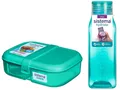 Produktbild: Sistema SET(41675+870)Lunchbox Ribbon Lunch 1,1 Lit+quadr.Flasche 475mlMintfarbe