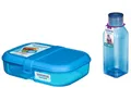 Produktbild: Sistema SET(41675+870) Lunchbox Ribbon Lunch 1,1 Lit+quadr. Flasche 475ml- Blau