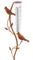 Produktbild: Kobolo Gartenstecker RUSTY BIRDS Metall Rostoptik Niederschlagsmesser (1 Stück) Regenmesser