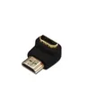Produktbild: Assmann HDMI-Adapter HDMI W bis M abgeschirmt Schwarz 90° Stecker (AK-330502-000-S)