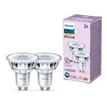 Produktbild: Philips LED Lampe ersetzt 50W, GU10 Reflektor, warmweißes Licht (2700 K), 355 Lumen, 2er pack, Matt