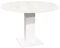Produktbild: DEINE TANTE EMMA Tap/Rund_90 Esstisch RUND Küchentisch Piano Aurelio weiß Nb. ausziehbar 90 cm Durchmesser