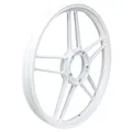 Produktbild: Vorderrad Felge Stern vorne weiß glänzend 1,35 x 17 Zoll für Puch Maxi