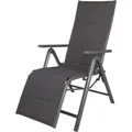 Produktbild: FLORABEST Relaxsessel Aluminium Anthrazit Hochlehner Garten Liege Klappbar - Grau