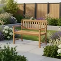 Produktbild: Acamp Gartenbank, Akazie, Holz, Akazie, Hartholz, 2-Sitzer, 56x86x110 cm, abwischbar, Holzmöbel, Sitzgelegenheiten Holz, Gartenbänke Holz