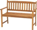 Produktbild: acamp Sitzbank 2-Sitzer Gartenbank aus Holz Woody (Gartenmöbel), Bank, Parkbank, 2-Sitzer, 110x56x86