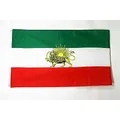 Produktbild: AZ FLAG - Flagge Iran Alt - 90x60 cm - Iranische Fahne 100% Polyester mit Messing-Ösen - 50g