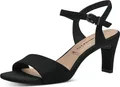 Produktbild: Tamaris Damen Sandale Sandalette Stoff weiche Haptik 1-28028-42, Größe:36 EU, Farbe:Schwarz