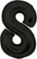 Produktbild: Folienballon Zahl 8 schwarz 86 cm