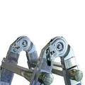 Produktbild: Krause Televario Alu Teleskopleiter Mehrzweckleiter 4x5 Sprossen Gelenkleiter 129987