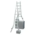 Produktbild: Krause Televario Alu Teleskopleiter Mehrzweckleiter 4x5 Sprossen Gelenkleiter