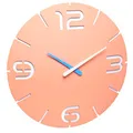 Produktbild: TFA Dostmann Contour Design Funk-Wanduhr, Funkuhr, Desinguhr, pink-apricot, 60.3536.16, Ø 350 x H 35 mm