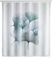 Produktbild: WENKO Dusch Vorhang GINKGO 180x200 cm Badewannen Anti Schimmel Ringe waschbar