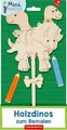 Produktbild: Holzdinos zum Bemalen: Tyrannosaurus, Triceratops, Brachiosaurus (Mini-Künstler)