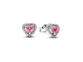 Produktbild: Pandora 298427C02 Ohrringe - rosa Herz-Ohrringe - Sterling Silber - Zirkonia Pink