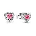 Produktbild: PANDORA Schmuck Damen-Ohrringe Erhabenes Herz Pink 298427C02