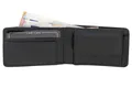 Produktbild: Minibörse extra dünn im Querformat, Flaches Portemonnaie mit RFID Schutz schwarz