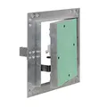 Produktbild: Wiltec Revisionsklappe 30 x 30 cm Revisionstür mit Aluminiumrahmen, Revisionsöffnung mit 12,5 mm Gipskartoneinlage, Revi Klappe für Trockenbau