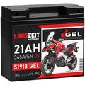 Produktbild: Langzeit Batterie 51913 GEL Motorradbatterie 21Ah 12V 345A/EN Batterie G19 BMW