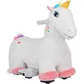 Produktbild: Aiyaplay - 6V Kinder Elektroauto in Einhornform, 2 km/h Kinderfahrzeug mit Musik, Aufsitzspielzeug mit Fußpedal, Elektrisches Pferd für Kinder 1,5-3