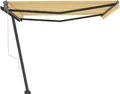 Produktbild: vidaXL Standmarkise Automatisch 450x300 cm Gelb/Weiß