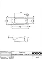 Produktbild: Hoesch Spectra Rechteckbadewanne 1700 x 750 mm weiß - 3650.010