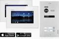 Produktbild: Video Türsprechanlage mit Smartphone App für 2 Familienhaus, 2x Monitore, Balter EVO WLAN