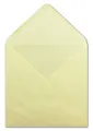 Produktbild: 25 Quadratische Briefumschläge Hellgelb - 15,5 x 15,5 cm - 100 g/m² Nassklebung spitze Klappe - aus der Serie Colours-4-you - Glüxx-Agent
