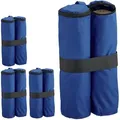 Produktbild: Relaxdays Pavillon Sandsäcke, 4er Set, Oxford-Gewebe, zum Befüllen mit Sand, Beschwerer Partyzelte, Gewichtssäcke, blau