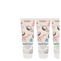 Produktbild: 3x250ml Jean & Len Creme-Öl  Duschcreme Hafermilch Kokosöl | Pflege & vegan