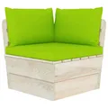 Produktbild: vidaXL Garten-Paletten-Ecksofa mit Kissen Imprägniertes Fichtenholz