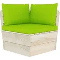Produktbild: vidaXL Garten-Paletten-Ecksofa mit Kissen Imprägniertes Fichtenholz 3063359