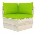 Produktbild: vidaXL Gartenlounge-Eckteil, Garten-Paletten-Ecksofa mit Kissen Imprägniertes Fichtenholz