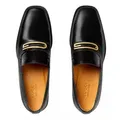 Produktbild: GUCCI G Geometric Slip-On Loafers Mokassin Goldfarbenem G-Hardware auf der Vorderseite schwarz 40,5 EU