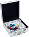 Produktbild: Domino Spiel Mexican Train Doppel 12 im Alu-Koffer Train Longfield Engelhart
