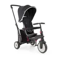 Produktbild: smarTrike STR3 Klappbares Kleinkinder-Dreirad mit Kinderwagen-Zertifizierung für 1,2,3 Jahre - 6 in 1 Mehrstufiges Dreirad, Schwarz