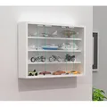 Produktbild: Mid.you Hängevitrine, Weiß, Holzwerkstoff, 3 Fächer, 57x40x10 cm, hängend, Wohnzimmer, Wohnwände, Vitrinenschränke