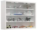 Produktbild: VCM Glasvitrine hängend | Vitrine Glas mit ESG-Sicherheitsglas | Maße: H. 40 x B. 57 x T. 10 cm | Modern und platzsparend | Agisa M