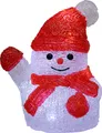 Produktbild: DEUBA® Weihnachtsdeko LED Acryl Figur Schneemann 18,5cm Weihnachten Innen Batterie Beleuchtet Deko Weihnachtsfiguren Weihnachtsbeleuchtung Kaltweiß
