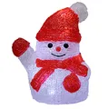 Produktbild: DEUBA® Weihnachtsdeko LED Acryl Figur Schneemann 18,5cm Weihnachten Innen Batterie Beleuchtet Deko Weihnachtsfiguren Weihnachtsbeleuchtung Kaltweiß