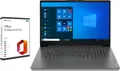 Produktbild: Lenovo V17 Laptop 17,3 Zoll FullHD Intel U300 5-Kern 4,4GHz 8GB RAM 512GB SSD Intel UHD Office Windows 10 Pro