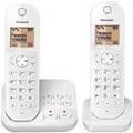 Produktbild: Panasonic KX-TGC422G - Schnurlostelefon - Anrufbeantworter mit Rufnummernanzeige - DECT - weiß + zusätzliches Handset (KX-TGC422GW)