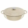Produktbild: Tefal Lov Servierpfanne Schmorpfanne Induktionsgeeignet Gusseisen Beige Ø 28 cm