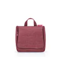 Produktbild: reisenthel toiletbag Twist Maroon - praktischer Kulturbeutel mit Haken, wasserabweisendes Material