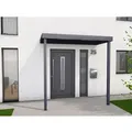 Produktbild: Gutta Rechteckvordach BS PLUS Anthrazit 200 x 90 cm 2 Pfosten und Ablauf Rechts