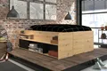 Produktbild: Stauraum Bett Parisot Travel Artisan Eiche 140 x 200 aufklappbar Hochbett