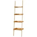 Produktbild: [en.casa] Leiterregal, Natur, Holz, Bambus, 44x176x37 cm, Wohnzimmer, Regale, Bücherregale